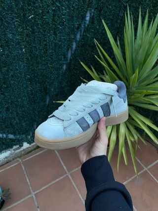 Adidas Campus Gris y Blanco