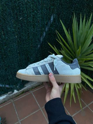 Adidas Campus Gris y Blanco