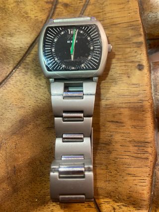 Reloj MX WATCH plateado y negro