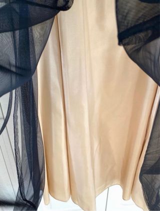 Vestido de fiesta largo encaje y tul