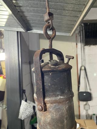 Lampada minatore antica