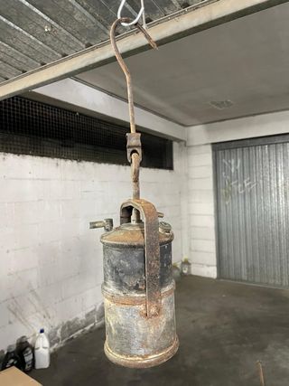 Lampada minatore antica