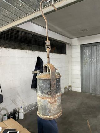 Lampada minatore antica