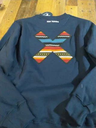 Sudadera Blue Banana Azul Talla L