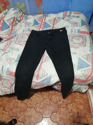 Pantalón vaquero recto negro XL
