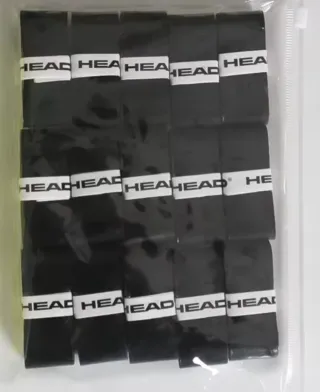 Pack 15 Grips Head Pro Soft lisos Negro