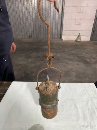 Lampada minatore antica