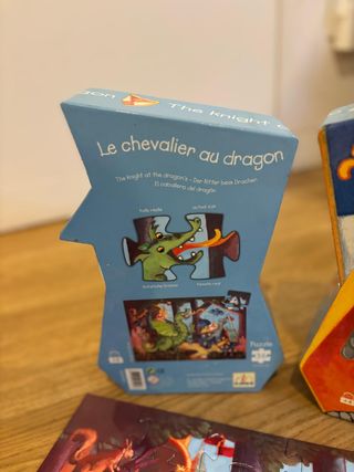 Puzzle Djeco El Caballero y el Dragón 36 piezas