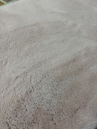 Alfombra beige/rosa suave