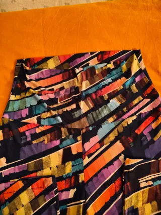 Pantaloni larghi donna fantasia multicolor