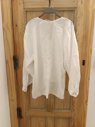 Blusa Zara Blanca Talla Única