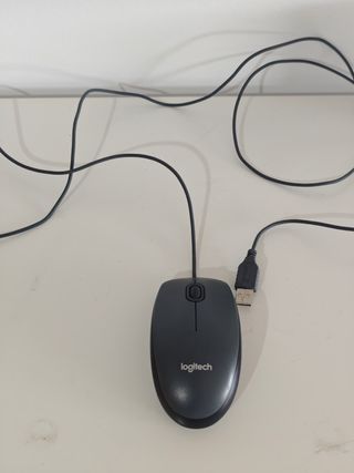 Ratón Logitech M90 USB Negro/Gris