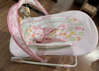 Hamaca bebé girafas rosa