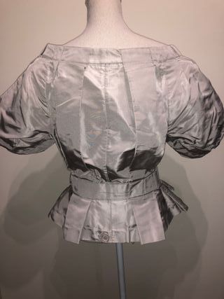 JOHN GALLIANO Pearl Grey/Beige Top - Jacket