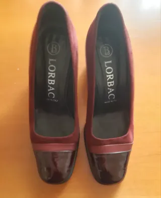 Scarpe Lorbag rosse e marroni