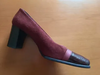 Scarpe Lorbag rosse e marroni