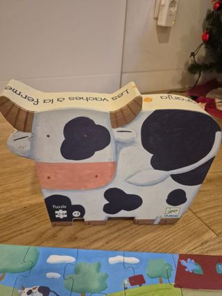 Puzzle Djeco Vaca Les vaches a la ferme