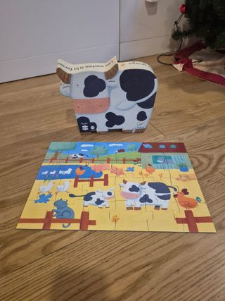 Puzzle Djeco Vaca Les vaches a la ferme