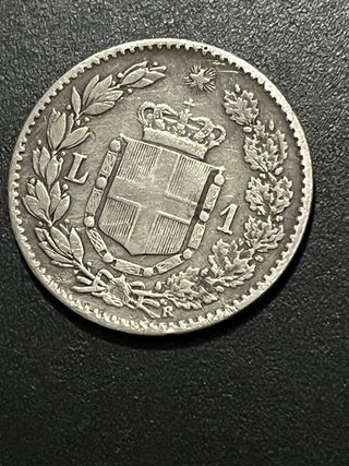 1 Lira Argento Corona Scudo