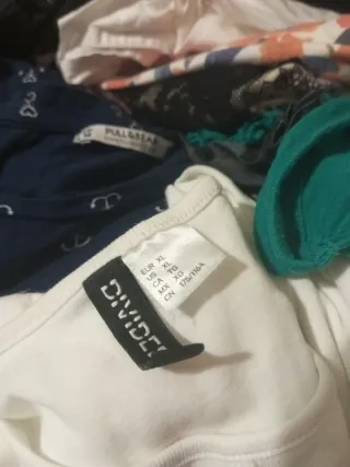 Lote Ropa Naranja y Turquesa