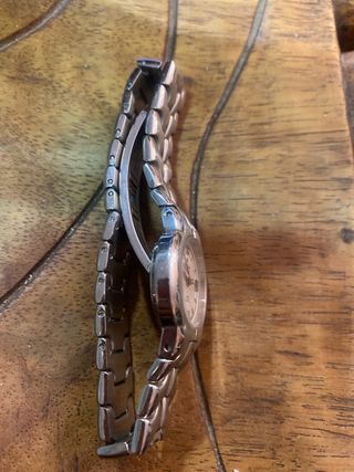 Reloj Mx onda Plata y Blanco