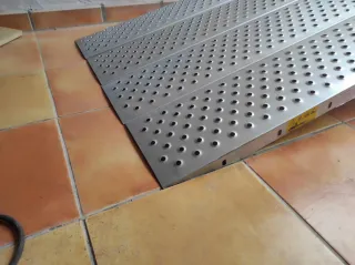 Rampa chapa acero para moto/quad