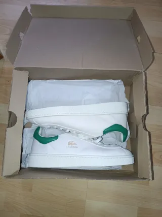 Zapatillas Lacoste Blancas y Verdes