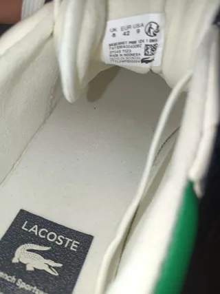 Zapatillas Lacoste Blancas y Verdes