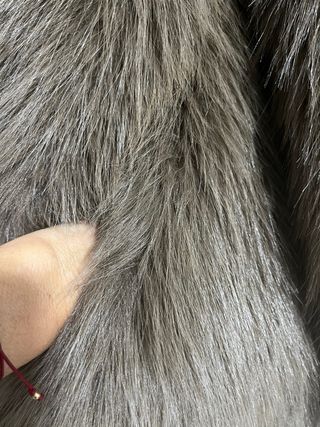 Abrigo corto efecto pelo zw coleccion zara