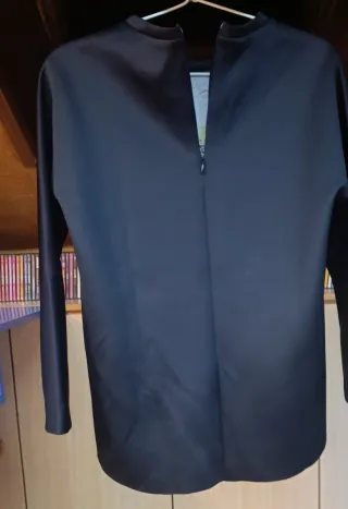 Camiseta manga larga estampada mujer