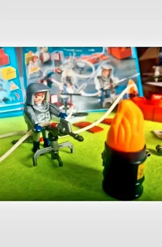 Playmobil 4825 Vigili del Fuoco con Pompa d'acqua