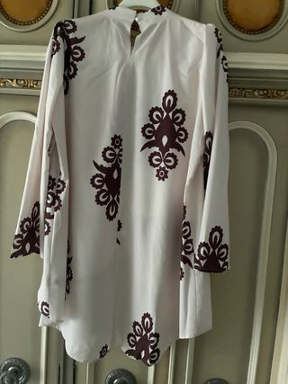 Blusa larga estampada talla 42