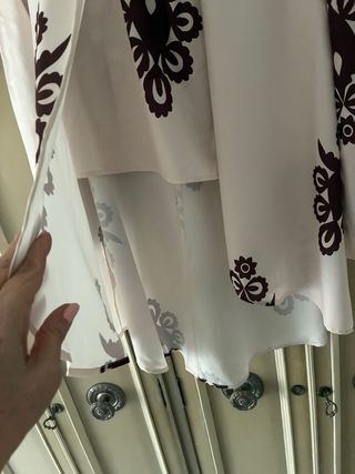 Blusa larga estampada talla 42