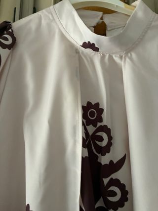 Blusa larga estampada talla 42