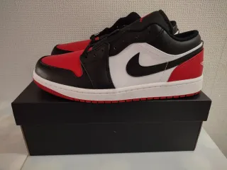 Zapatillas Nike Air Jordan 1 Low Negro/Rojo Nuevas