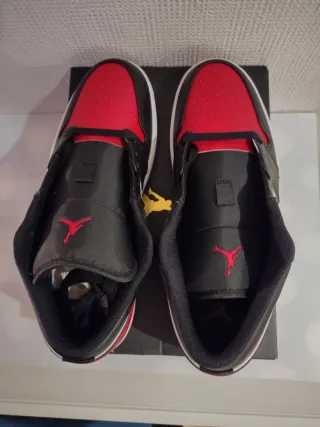 Zapatillas Nike Air Jordan 1 Low Negro/Rojo Nuevas