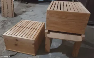 2 Colmenas dobles de madera