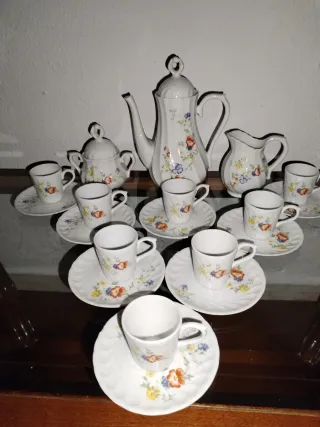 Conjunto porcelana té vintage QN Portugal