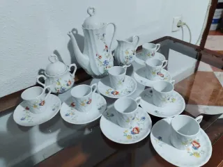 Conjunto porcelana té vintage QN Portugal