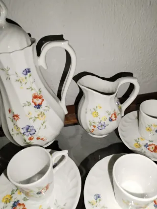 Conjunto porcelana té vintage QN Portugal
