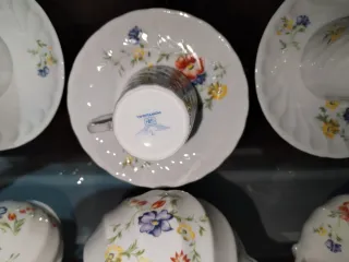 Conjunto porcelana té vintage QN Portugal