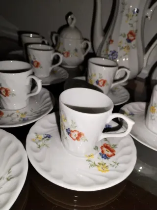 Conjunto porcelana té vintage QN Portugal