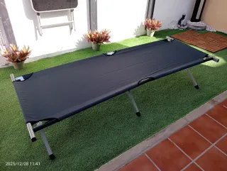 Amaca pieghevole in tessuto e metallo L in alluminio