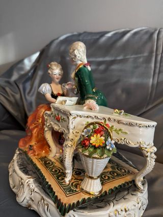 Grupo Escultórico Faiança Italiana