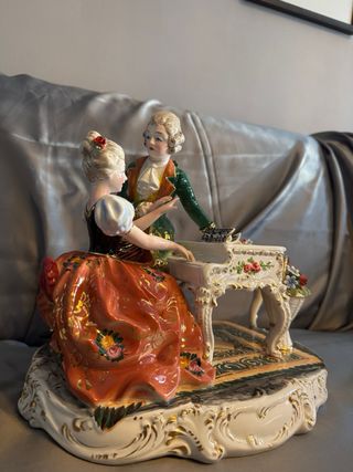 Grupo Escultórico Faiança Italiana