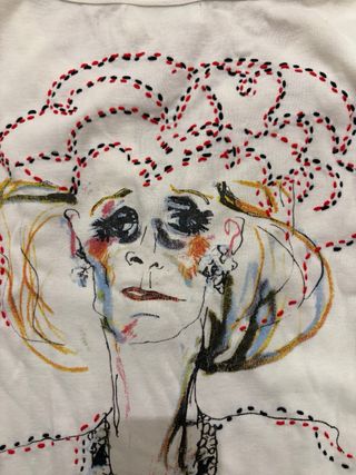 Camiseta Boxley bordada espalda mujer