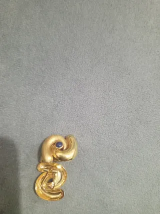 Pendientes Oro 18k con Zafiro Azul