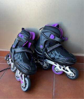 Patines en línea Tijuana negros y morados