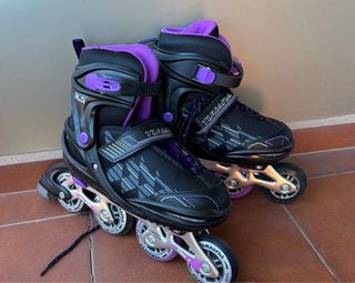 Patines en línea Tijuana negros y morados