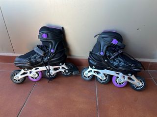 Patines en línea Tijuana negros y morados